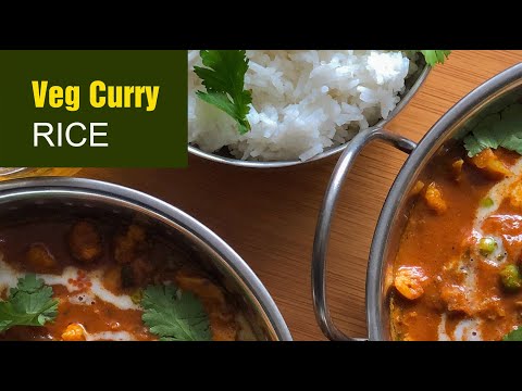 Japanese Vegetable Curry: Spinach, Carrots, Garlic, Japanese Gold Curry paste, Japanese Rice