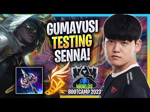 GUMAYUSI TESTING SENNA IN KOREA SOLOQ! - T1 Gumayusi Plays Senna ADC vs Varus! | Bootcamp 2023