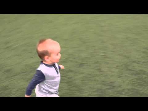 KMO running around at the yard 17 months