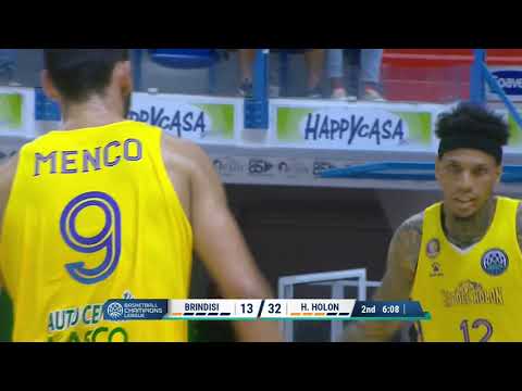 HAPOEL HOLON Highlights vs  HAPPY CASA BRINDISI