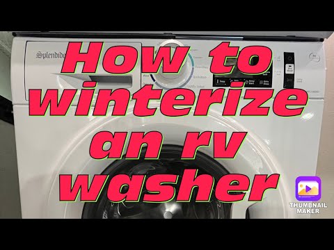 How to winterize your RV washing machine.