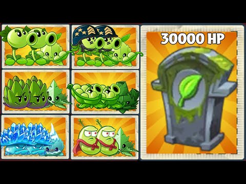 Random Team Plants and Mint Vs 15 Arena Plant Food Gravestone - PvZ 2 Challenge
