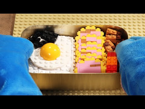 An old lunchbox of memories of Korea made from Lego | Stop motion Cooking & ASMR | Miniature