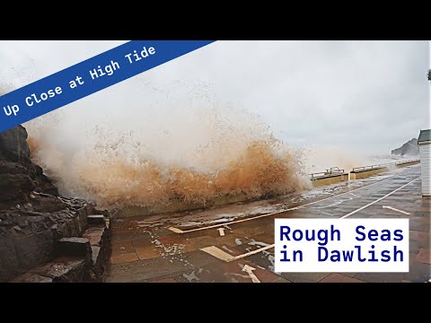 Storm Hits Dawlish Sea Wall so it's Time to Explore - Huge Waves Hit Trains