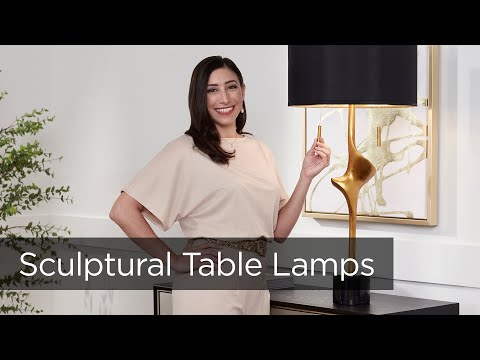 Design Trend - Sculptural Table Lamps - From Lamps Plus