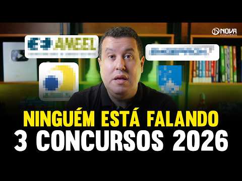 3 concursos FORA DO RADAR que podem MUDAR A SUA VIDA em 2026 🔥