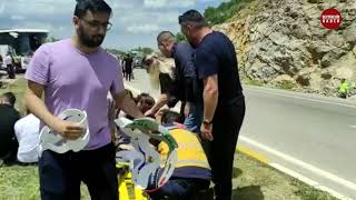 Seydişehir'de otobüs kazası!  1 Ölü  2 si ağır 15  yaralı var...