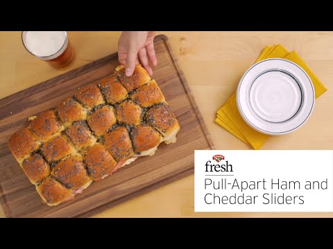 Pull-Apart Ham & Cheddar Sliders