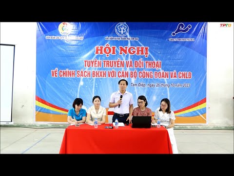 Hội nghị tuyên truyền, đối thoại chính sách BHXH, BHYT cho cán bộ công đoàn và công nhân lao động công ty May Phonenix