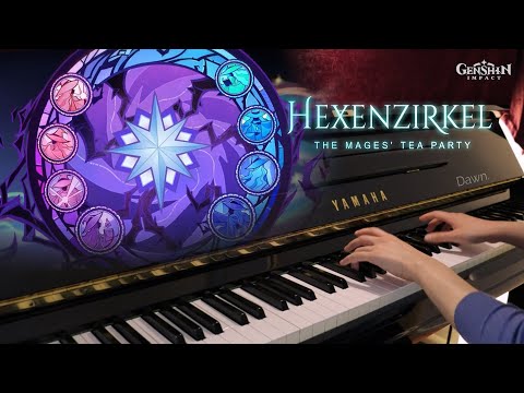 Hexenzirkel Theme: The Mages' Tea Party - Piano Arrangement + Overhead Tutorial | Genshin Impact