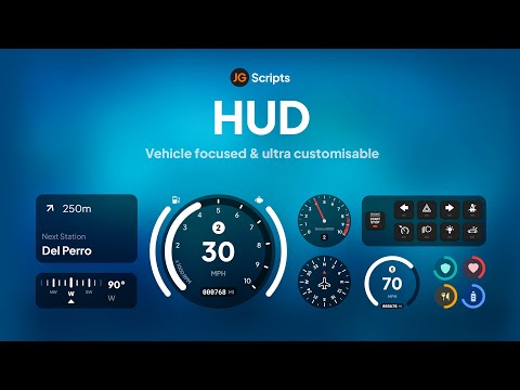 JG HUD - Ultra Customisable & Vehicle Focused FiveM HUD