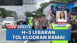 H-3 Exit Tol Klodran Dipadati Pemudik, Satlantas Polres Karanganyar Belum Lakukan Rekayasa Lalin