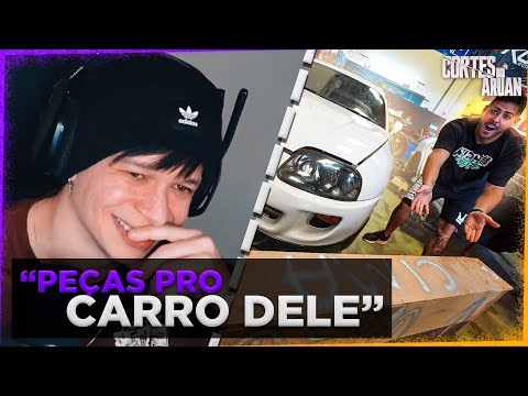 ARUAN REAGE A CHEGARAM AS PEÇAS PARA MONTAR O SUPRA 😮 (RENATO GARCIA) - Cortes do Aruan