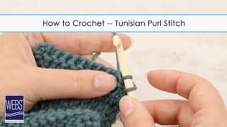 How to Crochet Tunisian Purl Stitch (tps)