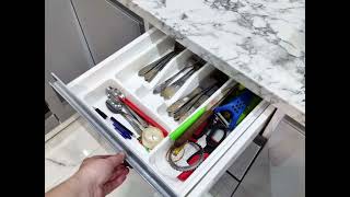 Современная угловая серо-белая кухня Проект 141 фото 9