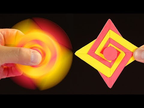 How To Make A Paper Fidget Spinner WITHOUT BEARINGS