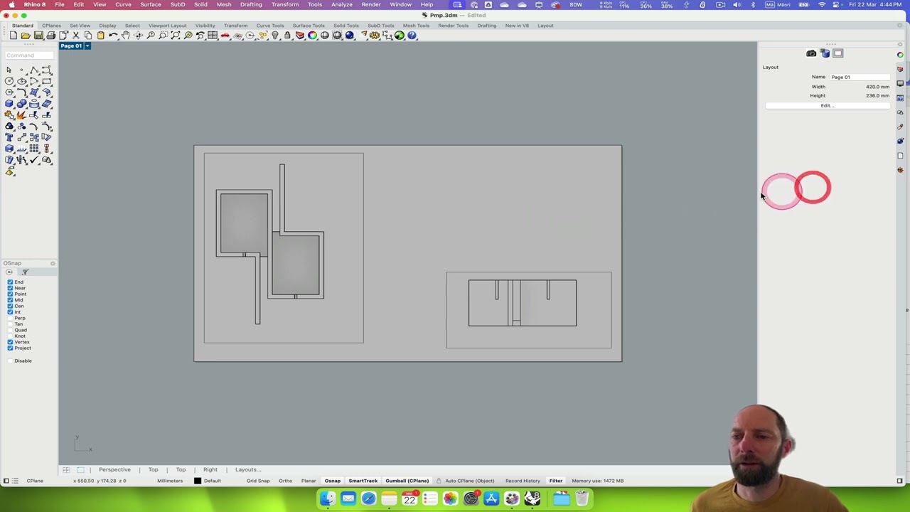Basic Parametric Modeling 08 with Grasshopper in Rhino 8