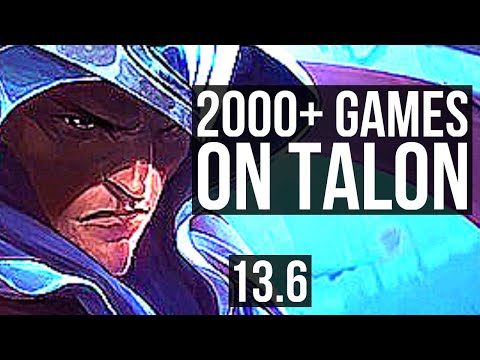 TALON vs SWAIN (MID) | 3.0M mastery, 2000+ games, 7 solo kills, 9/2/3 | KR Grandmaster | 13.6
