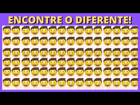 ENCONTRE O EMOJI DIFERENTE EM 20  SEGUNDOS!