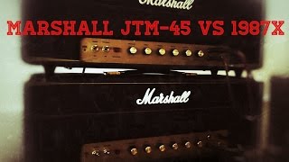 Video thumbnail for Marshall JTM 45 vs 1987x - The Plexi Amp Reissue Edition by Foxxy Gear Reviews