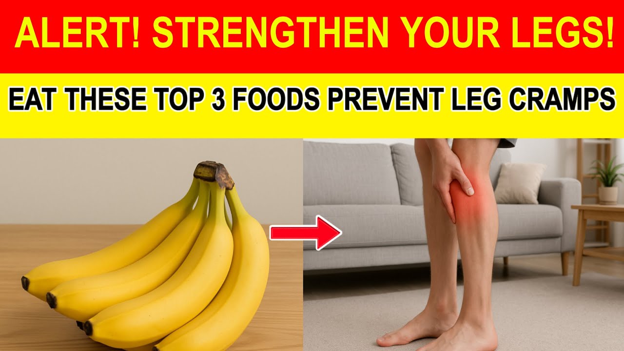 Top 3 Foods That Stop Leg Cramps Fast –Seniors,You’ll Wish You Knew These Sooner! Senior health tips