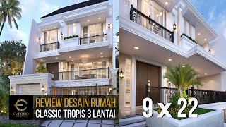 Video Desain Rumah Classic 3 Lantai Mrs W di  Jakarta