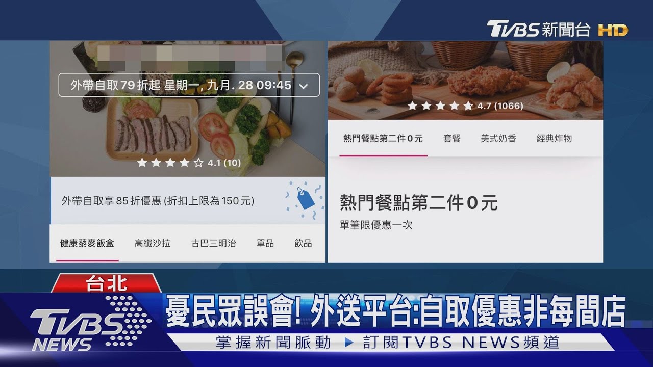 「自取79折起」下訂沒折扣 外送遭控「優惠騙人」