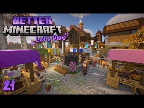 SparkleEgg - The Cutest Little Town Square ⛲🌼 | Better Minecraft Let's Play | Ep 21