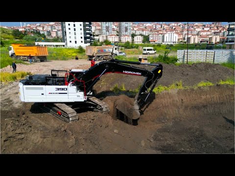 Hidromek HMK390 excavator satisfying works ll