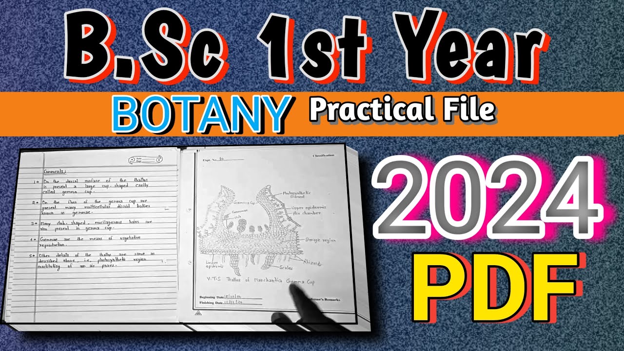 B.Sc 1st Year Botany Practical File || 2022 Botany Practical File || Biogainer Classes || Sudhanshu