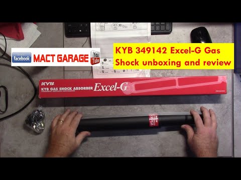 KYB 349142 Excel-G Gas Shock unboxing and review