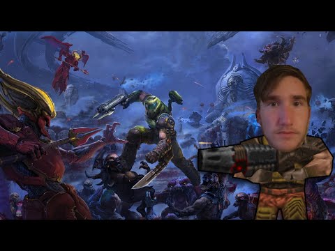 Professional QUAKE player plays Doom for the second time!!
