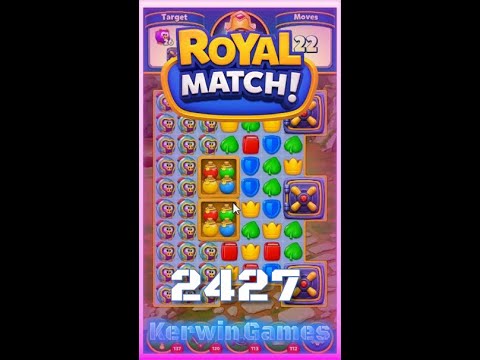 Royal Match Level 2427 - No Boosters Gameplay