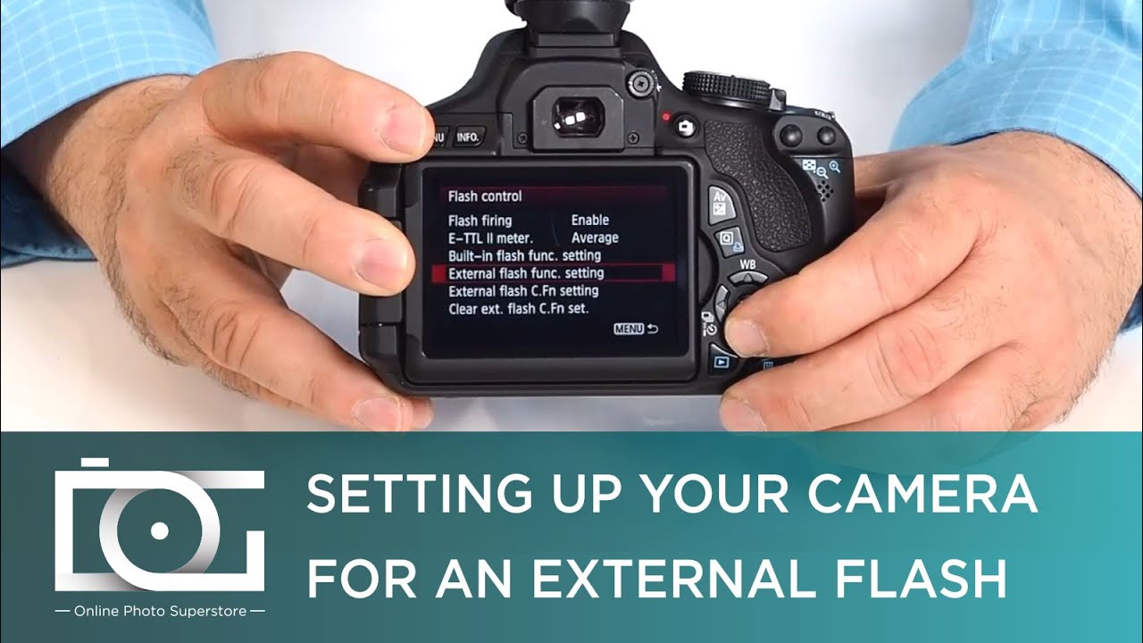 TUTORIAL | Camera Set Up for External Speedlite Flashes for CANON DSLRs | Video