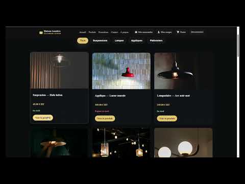Aperçu vidéo - Template E-commerce TitouWeb