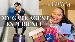 My Gate Agent Experience + GRWM | Pros and Cons | Working as a Ticket Agent/ BSO and Storytime ✈️