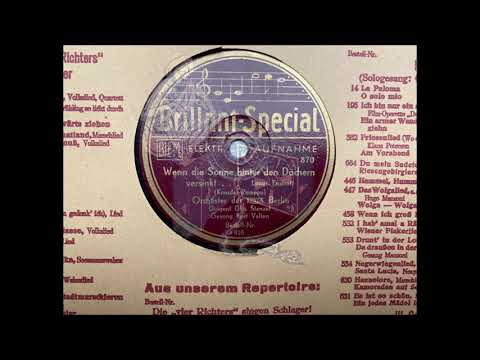 WENN DIE SONNE HINTER DEN DÄCHERN VERSINKT - OTTO STENZEL