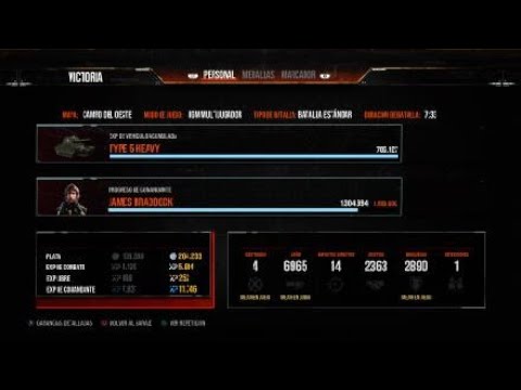 Type 5 heavy in campo del oeste :9,4K Damage conbined :Wot console - World of Tanks console