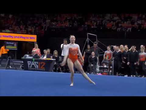 Jade Carey Perfect 10.0 Floor Oregon State vs Air Force 3-15-25