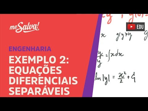 Me Salva! Equações Diferenciais Separáveis - Exemplo 2