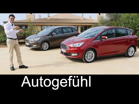2016 Ford C-MAX vs Grand C-MAX new Facelift MPV FULL REVIEW test driven - Autogefühl