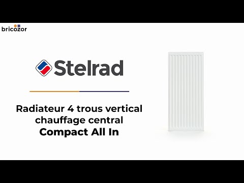 Radiateur chauffage central avec panneau acier habillé Compact All In STELRAD