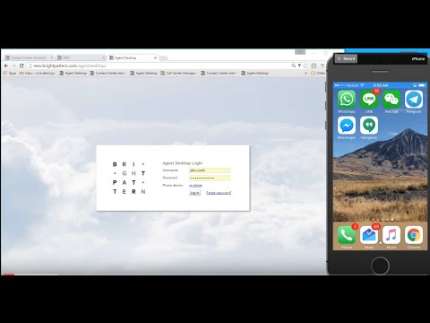 Bright Pattern Call Center Software WeChat Short Demo Video