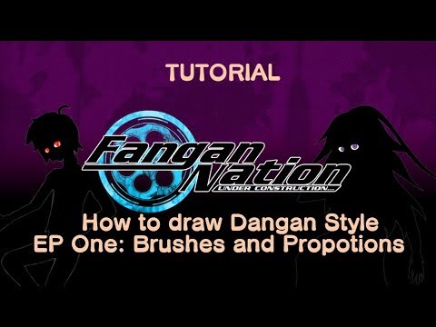 Tutorial: How do Draw Danganronpa Style! Episode 1:...