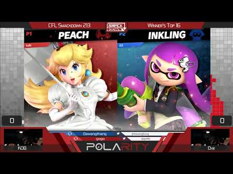 CFL Smackdown Ultimate 213 - KDB (Yoshi, Peach) vs Dyr (Inkling) - Winners Top 16