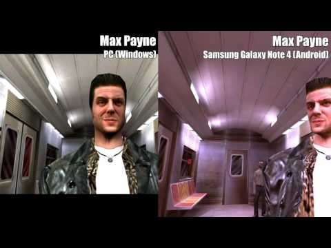 Max Payne - mobile (Android) vs PC comparison