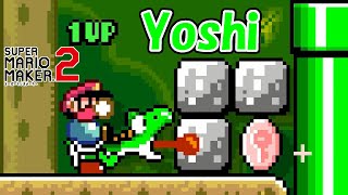 [マリオメーカー2] ヨッシーとピンクコイン (Yoshi & Pink coin - [Super Mario Maker2])