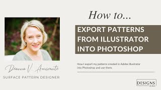 How to Export Patterns from Adobe Illustrator into Photoshop