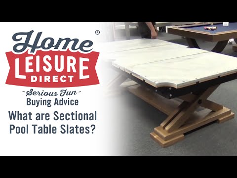 What are Sectional Pool Table Slates? - Pool Table Buying Advice