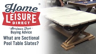 What are Sectional Pool Table Slates? - Pool Table Buying Advice